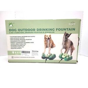 Dog Sprinkler for Outdoor, Paw-Activated Large Dog Water Fountain